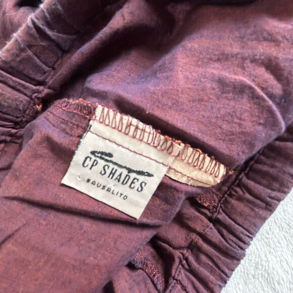 CP Shades Womens Purple Wide-Leg Crop Pants Small Pull-On Elastic Waist Pockets - Picture 3 of 11